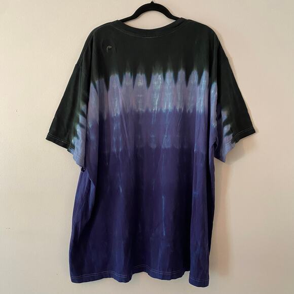 Liquid Blue Men's 4X Led Zeppelin Purple Black Tie-Dye Short Sleeve Tee T-Shirt - Picture 7 of 11